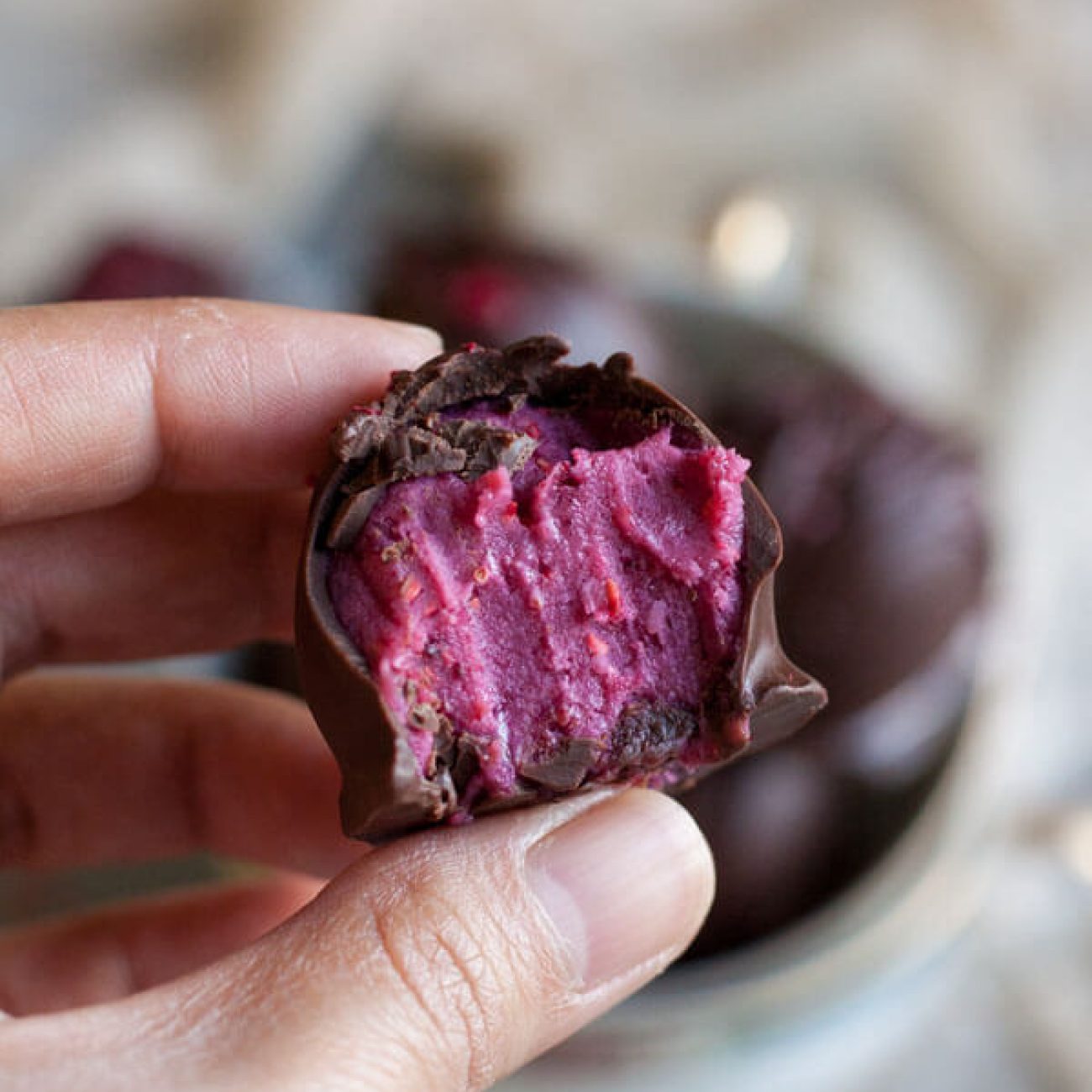 Chocolate- Raspberry Truffles