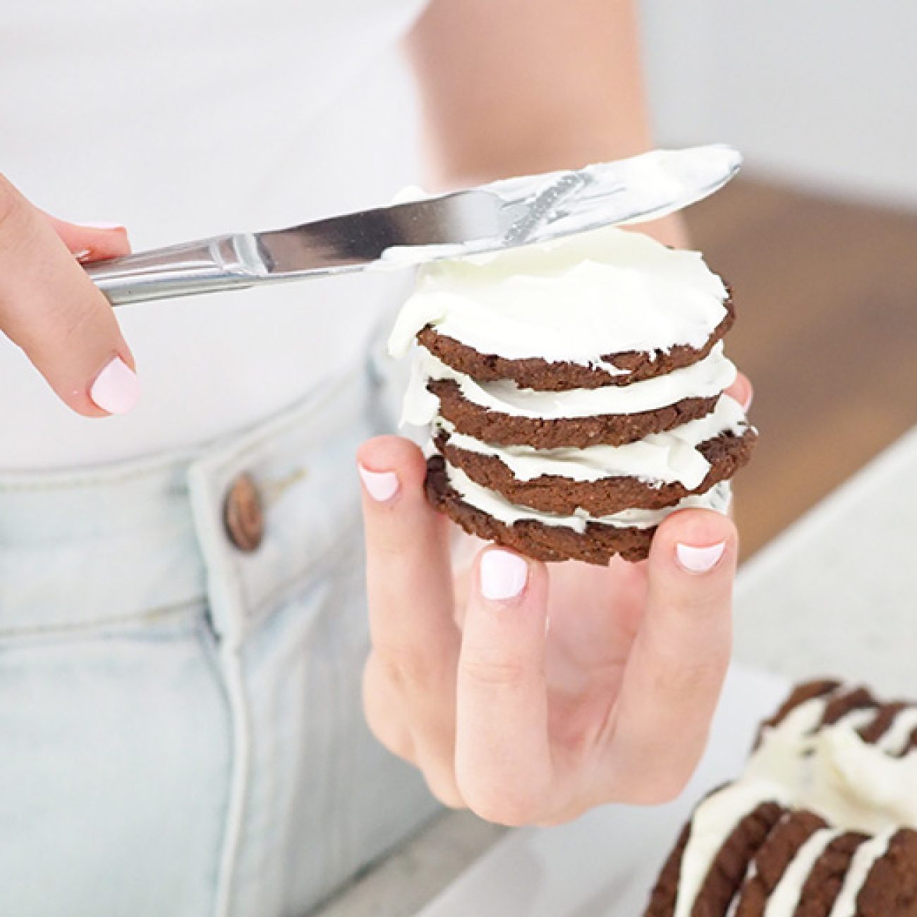 Chocolate Ripple Cookie Squares