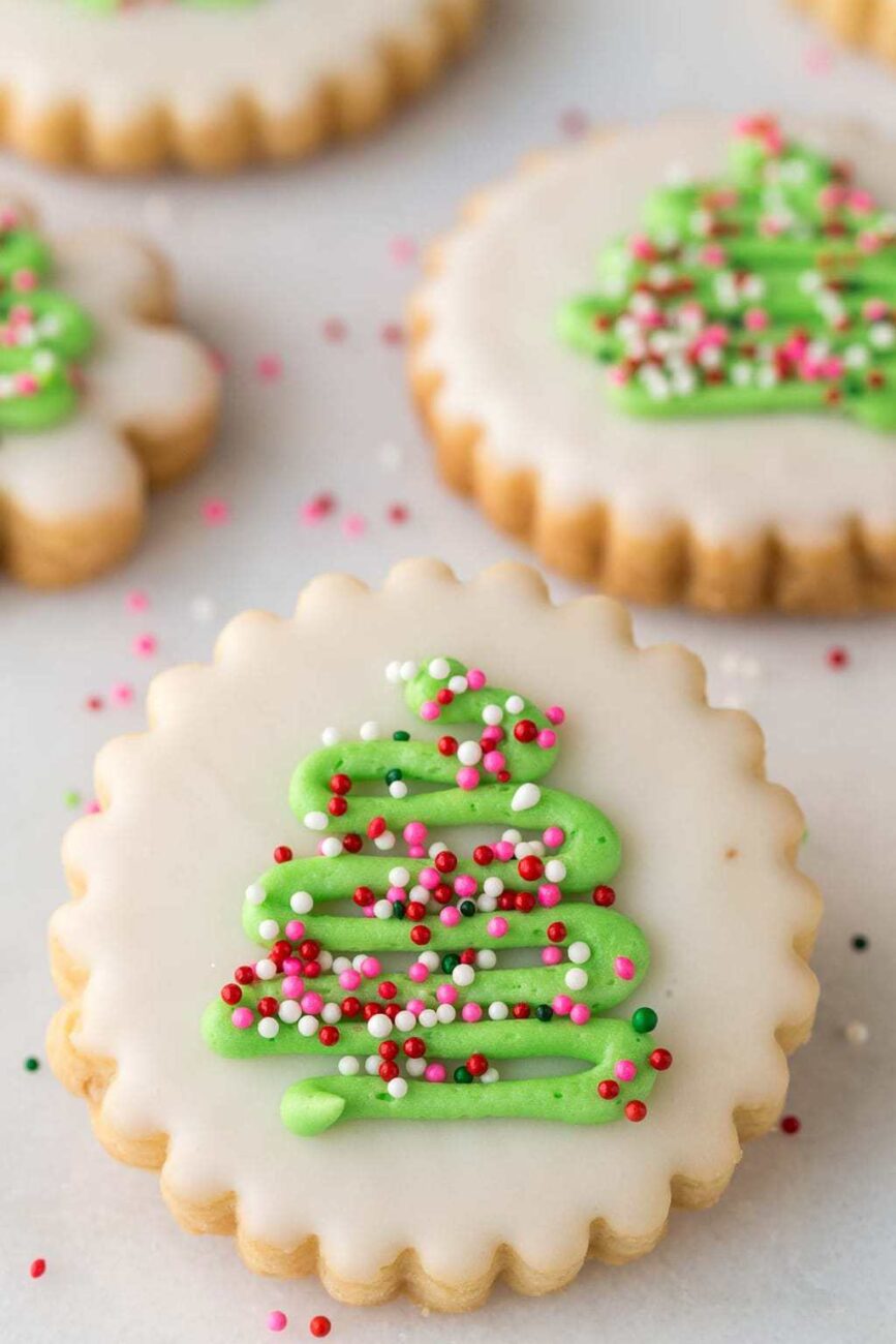 Chocolate Shortbread X Mas Trees