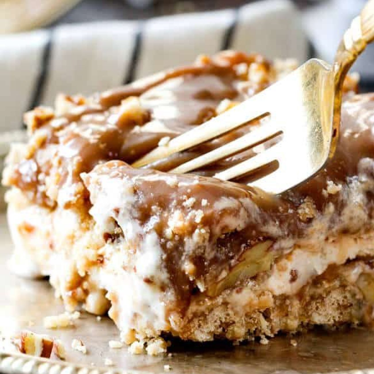 Chocolate Toffee Crunch Ice Cream Cake