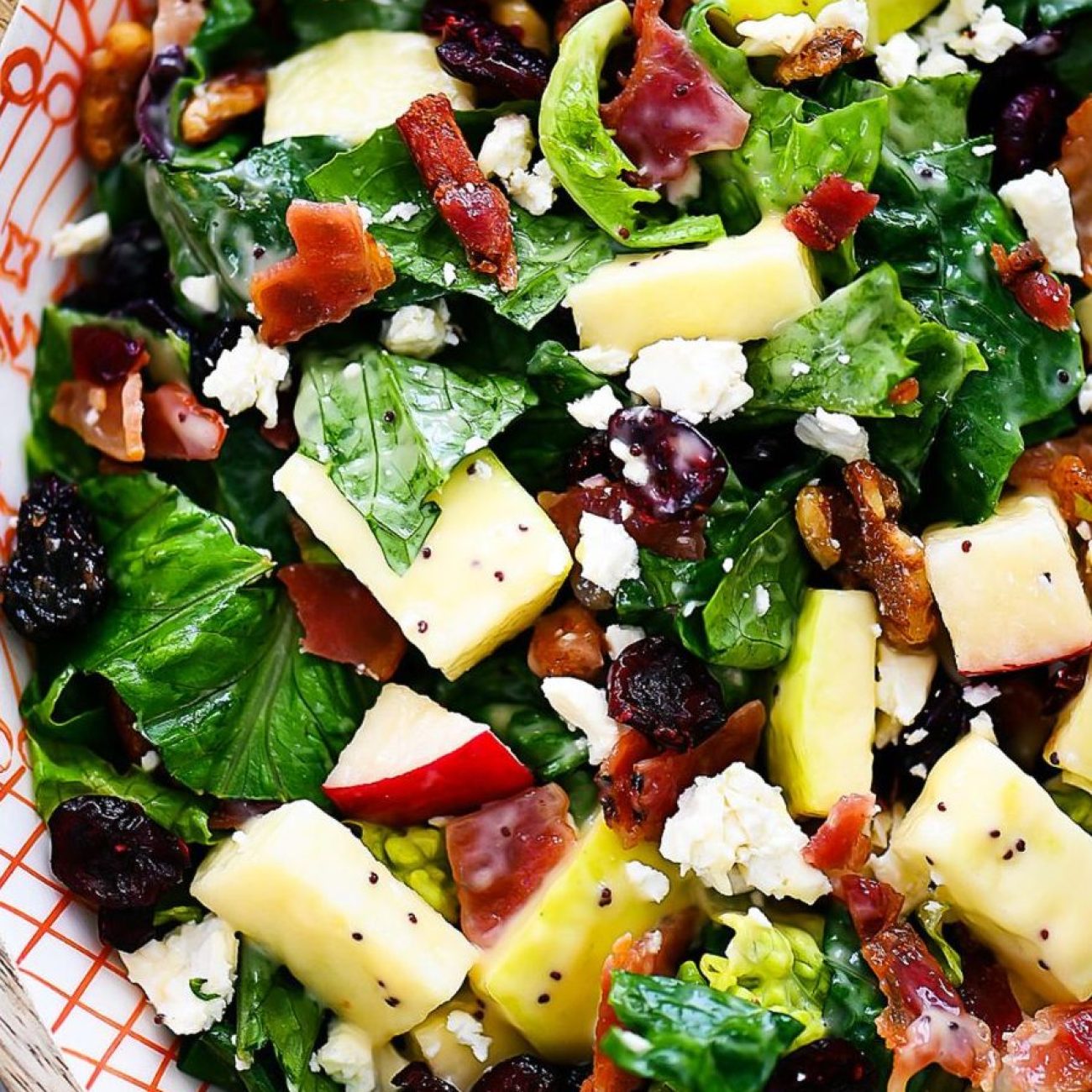 Chop Salad With Dried Cranberries And