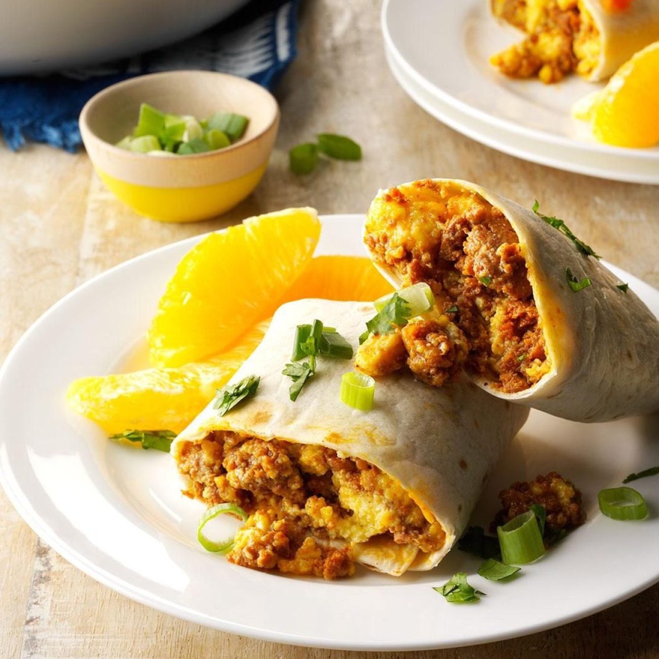 Chorizo, Egg And Cheese Wraps