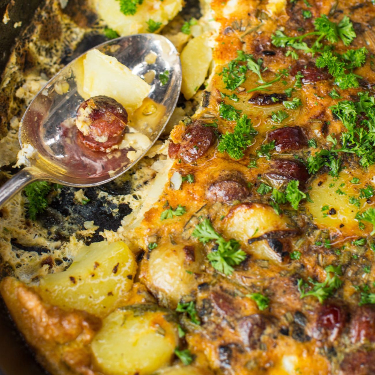 Chorizo Potato Frittata