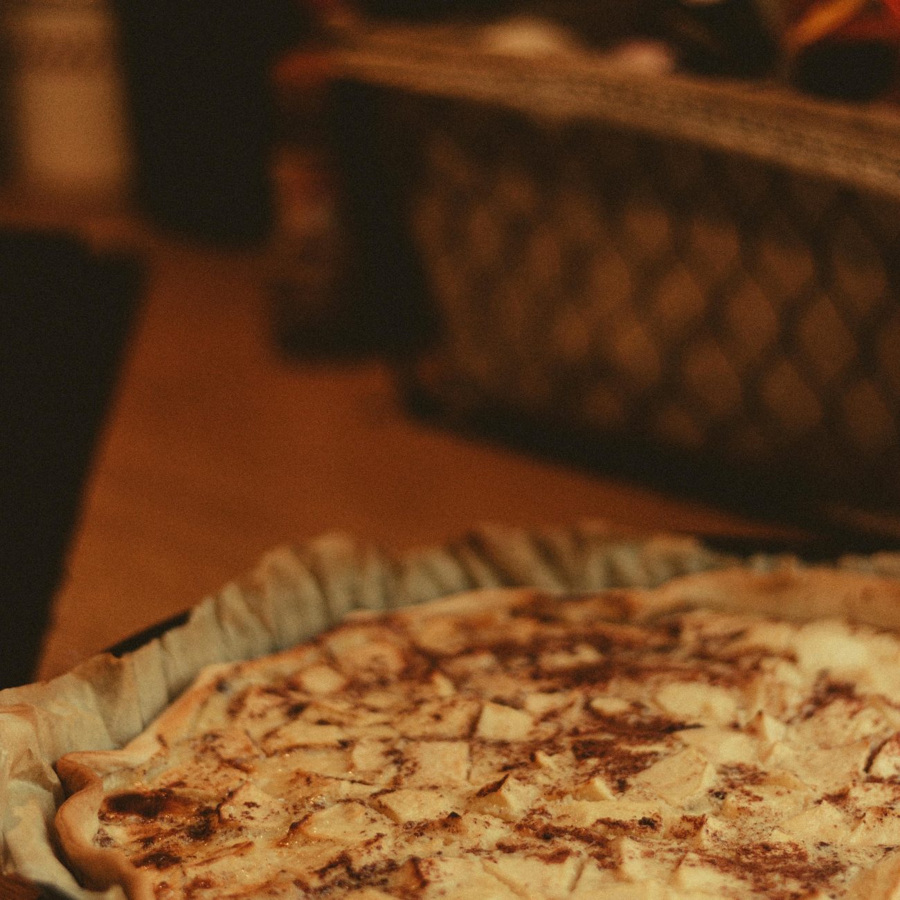 Chunky Apple Spice Cake With Vanilla Butter