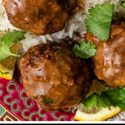 Cilantro Sesame Chicken Meatballs