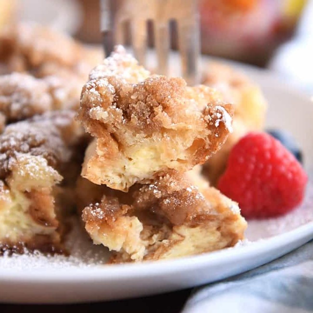 Cinnamon Swirl Brioche Bread with Crunchy Topping