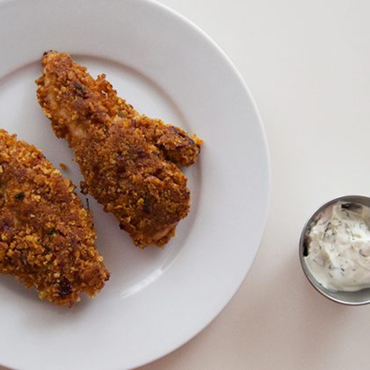 Coated Chicken Strips With A Twist