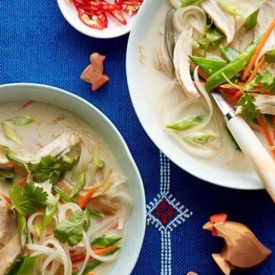 Coconut Chicken Noodle Soup With Thai