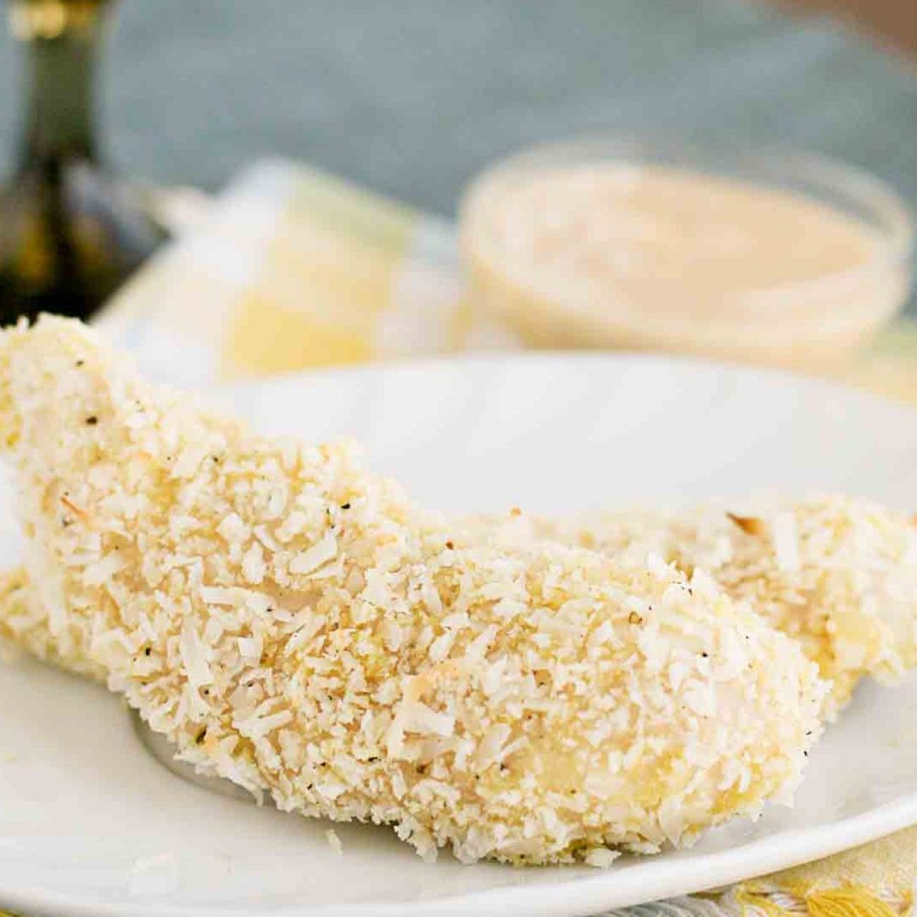 Coconut Chicken Strips With Creamy