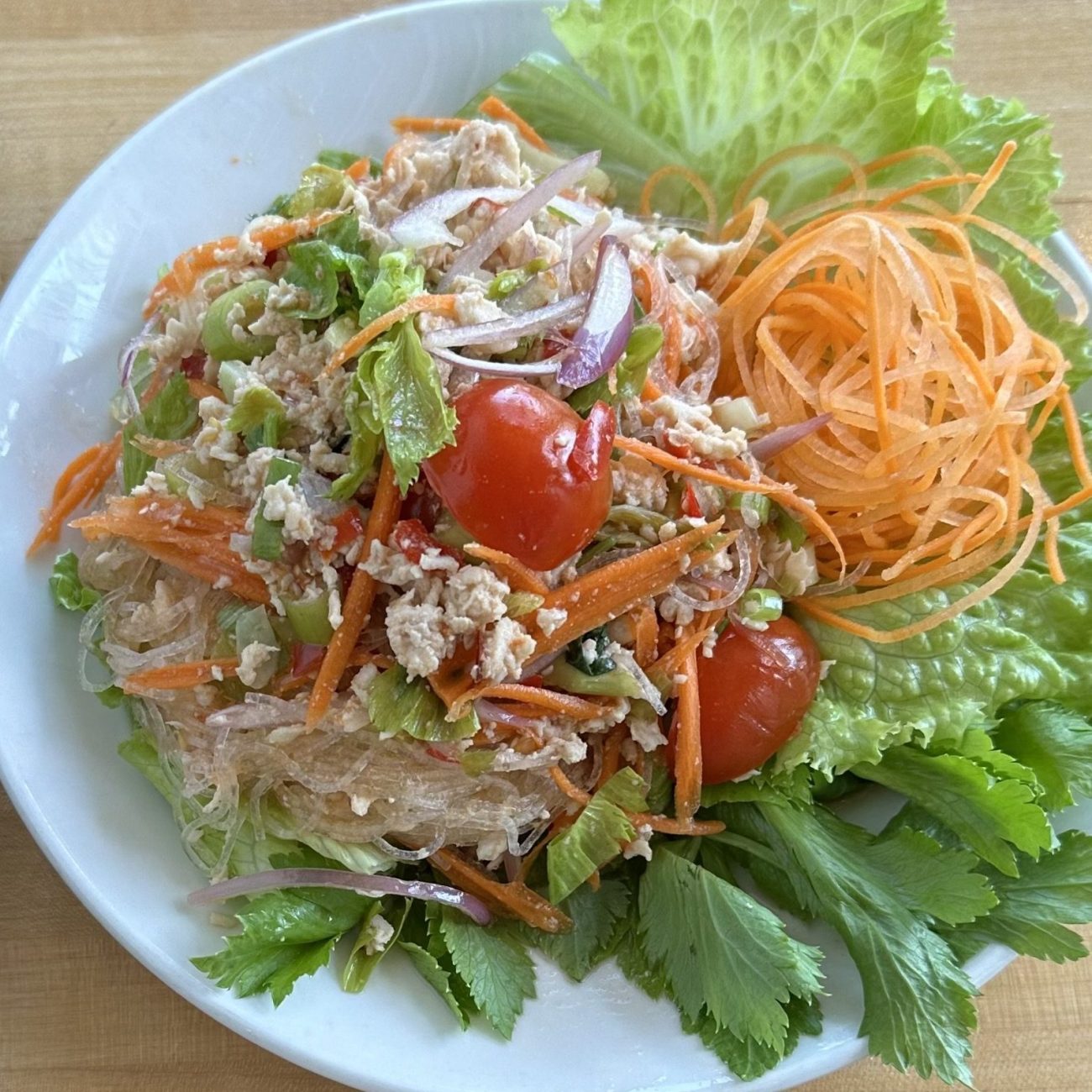 Coconut Curry Shrimp Cakes W / Papaya Lime