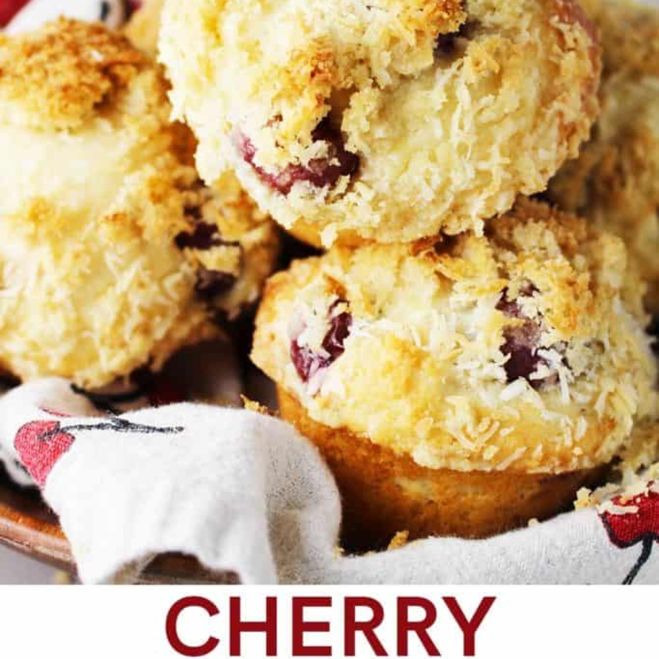 Coconut-Infused Sour Cherry Muffins Recipe