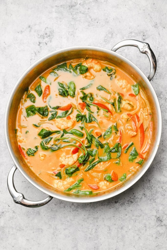 Coconut-Infused Tropical Shrimp Red Curry Recipe