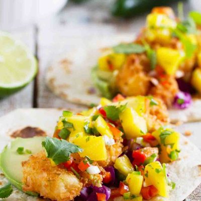 Coconut Lime Shrimp W/ Mango Jalapeno Dipping