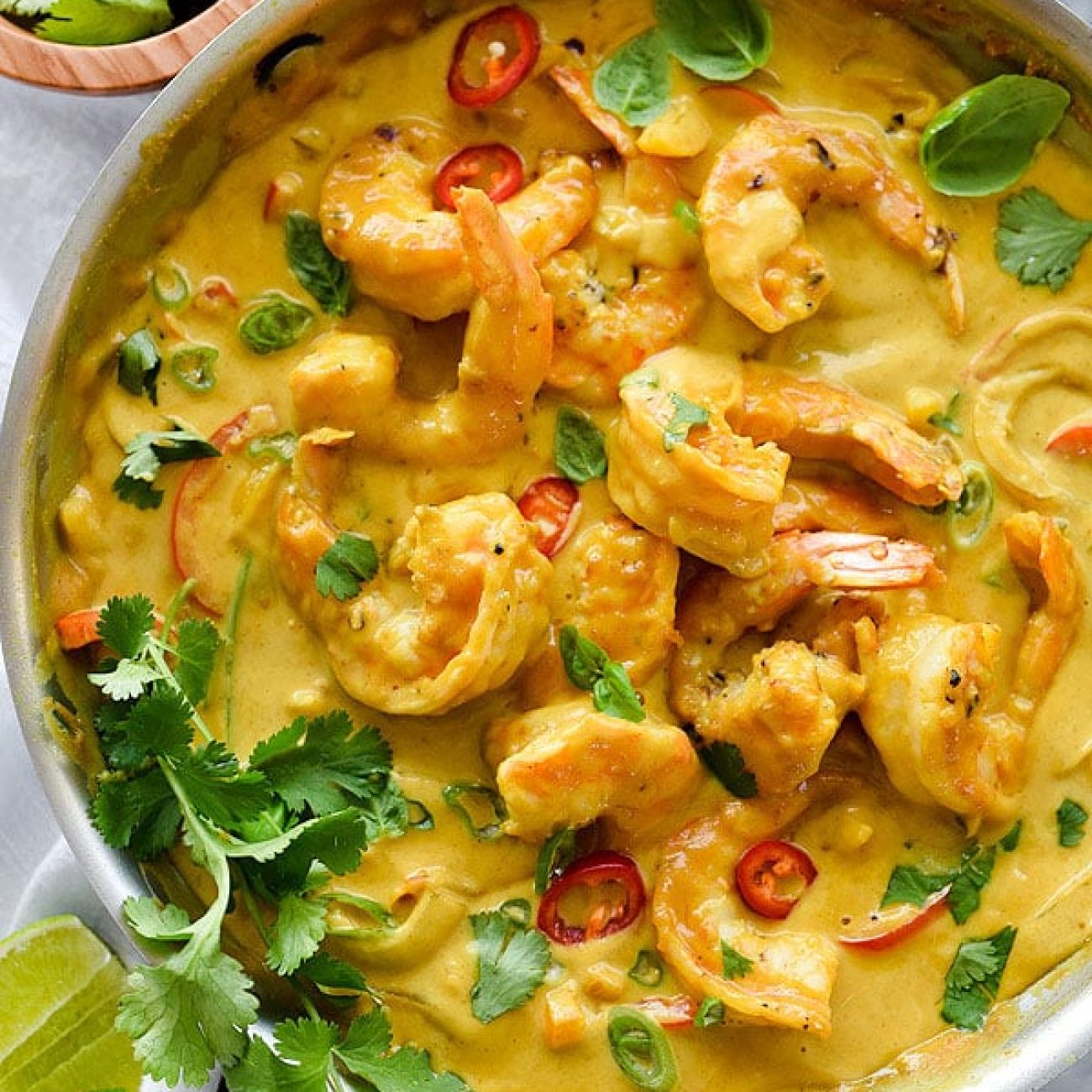 Coconut Masala Tiger Prawns