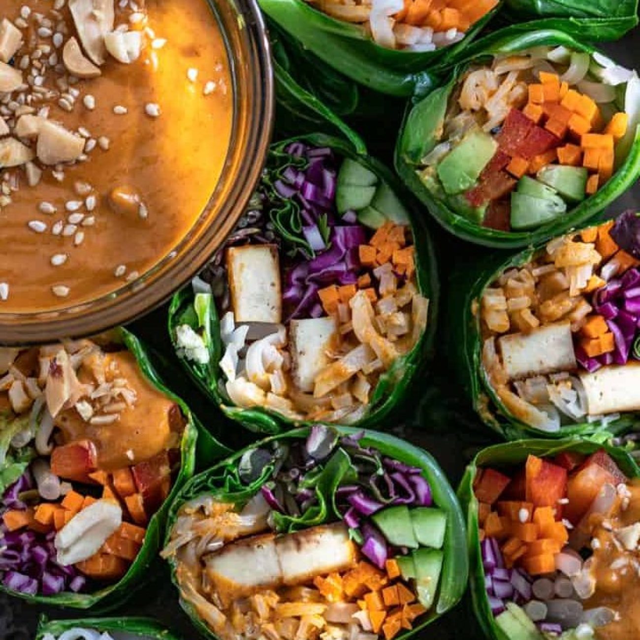 Collard Wraps With Herbed Cashew Spread