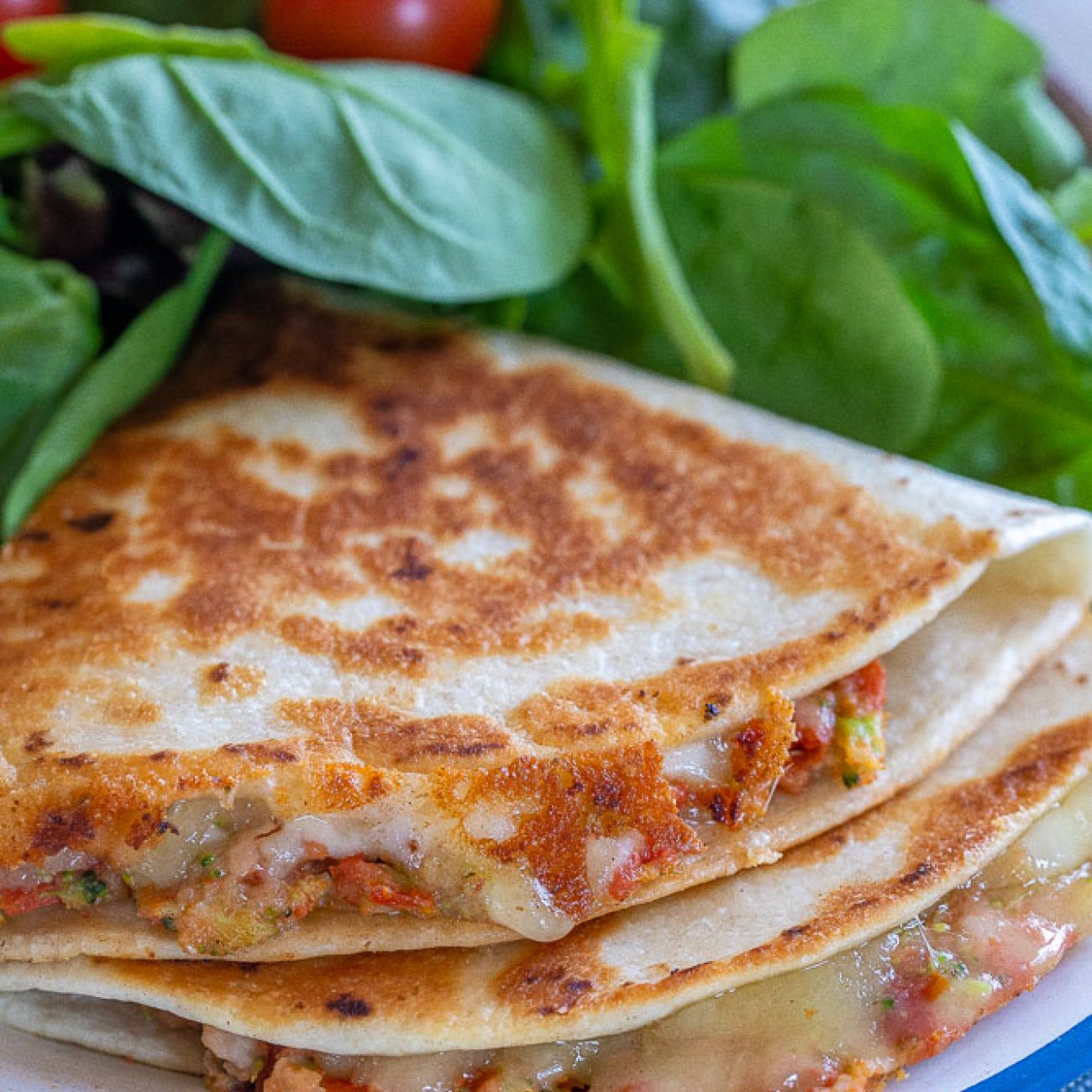 Corn And Sun- Dried Tomato Quesadilla