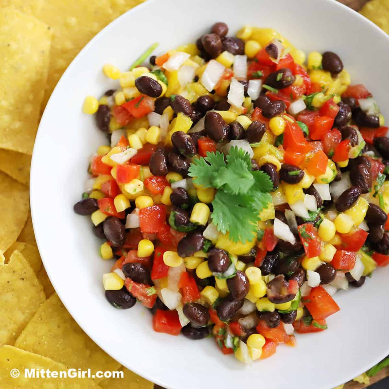 Corn & Black Bean & Mango Salsa