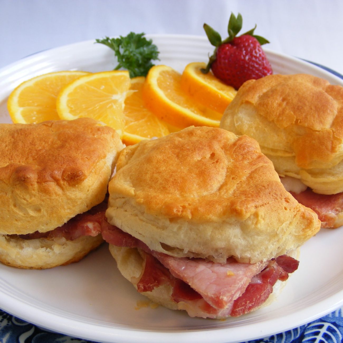 Country Ham Rolls With Orange Mustard