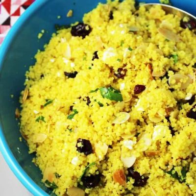 Couscous With Curry, Cranberries And