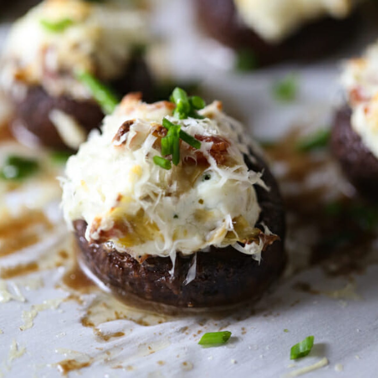 Crab Artichoke Stuffed Mushrooms