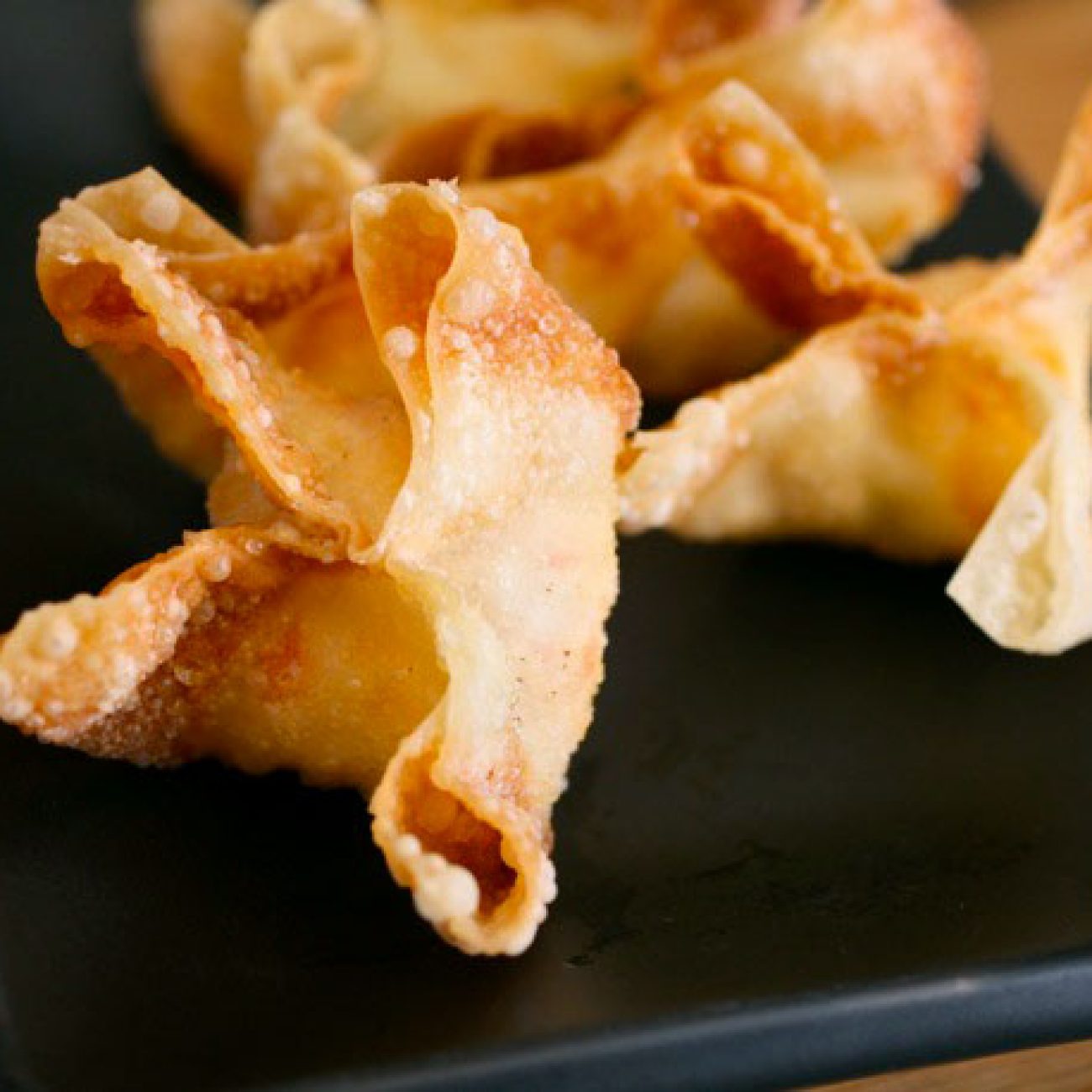 Crab Rangoon With Pineapple- Chile Dipping
