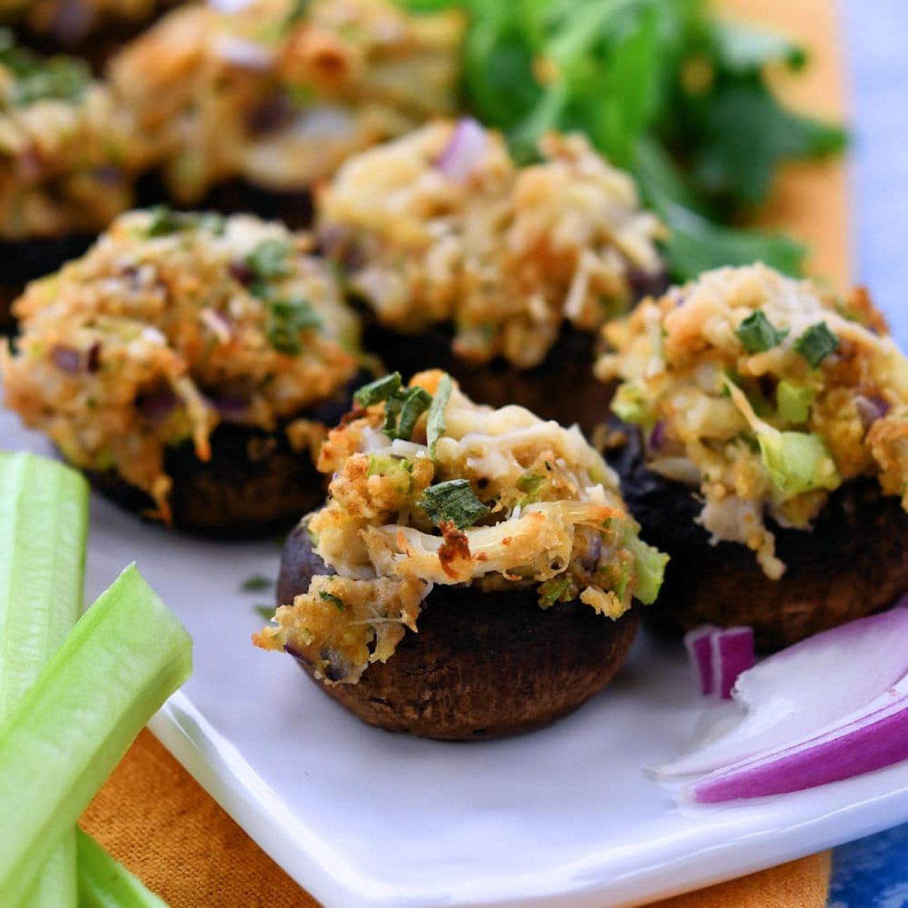 Crabmeat Stuffed Mushrooms