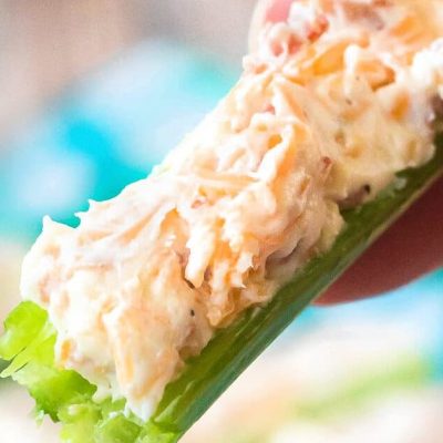 Craby Celery Sticks With Bacon Bits