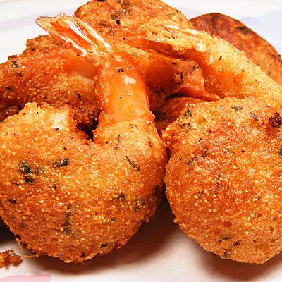 Cracker Breaded Deep- Fried Shrimp