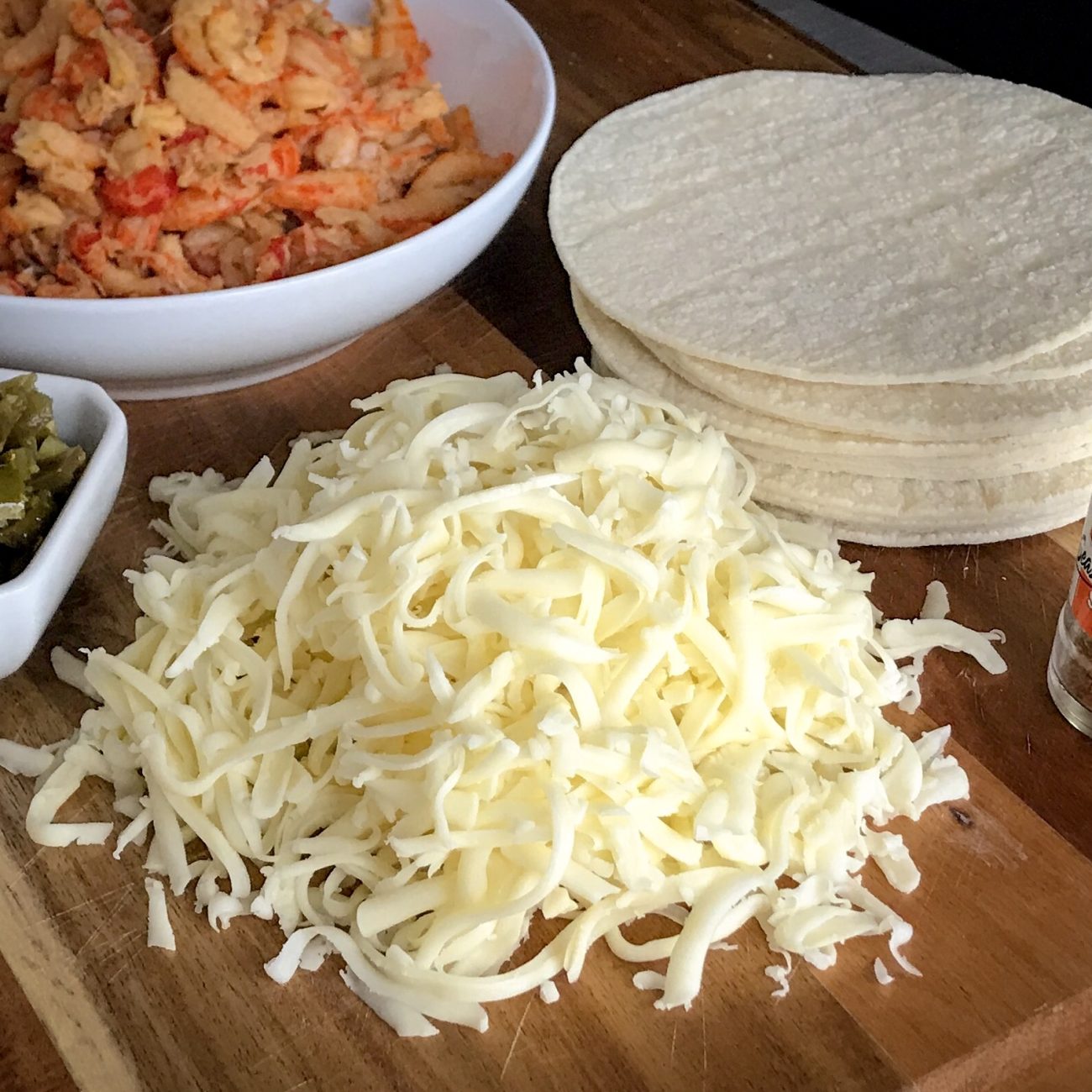 Crawfish Enchiladas Con Queso