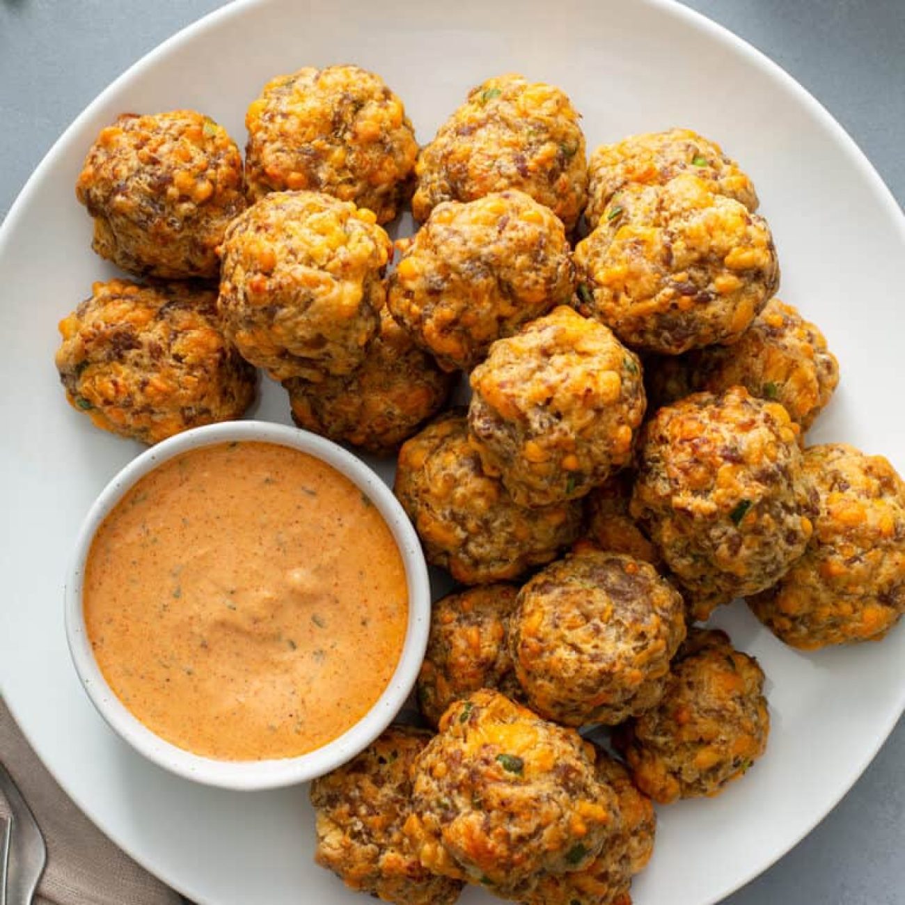 Cream & Cheddar Cheese Sausage Balls