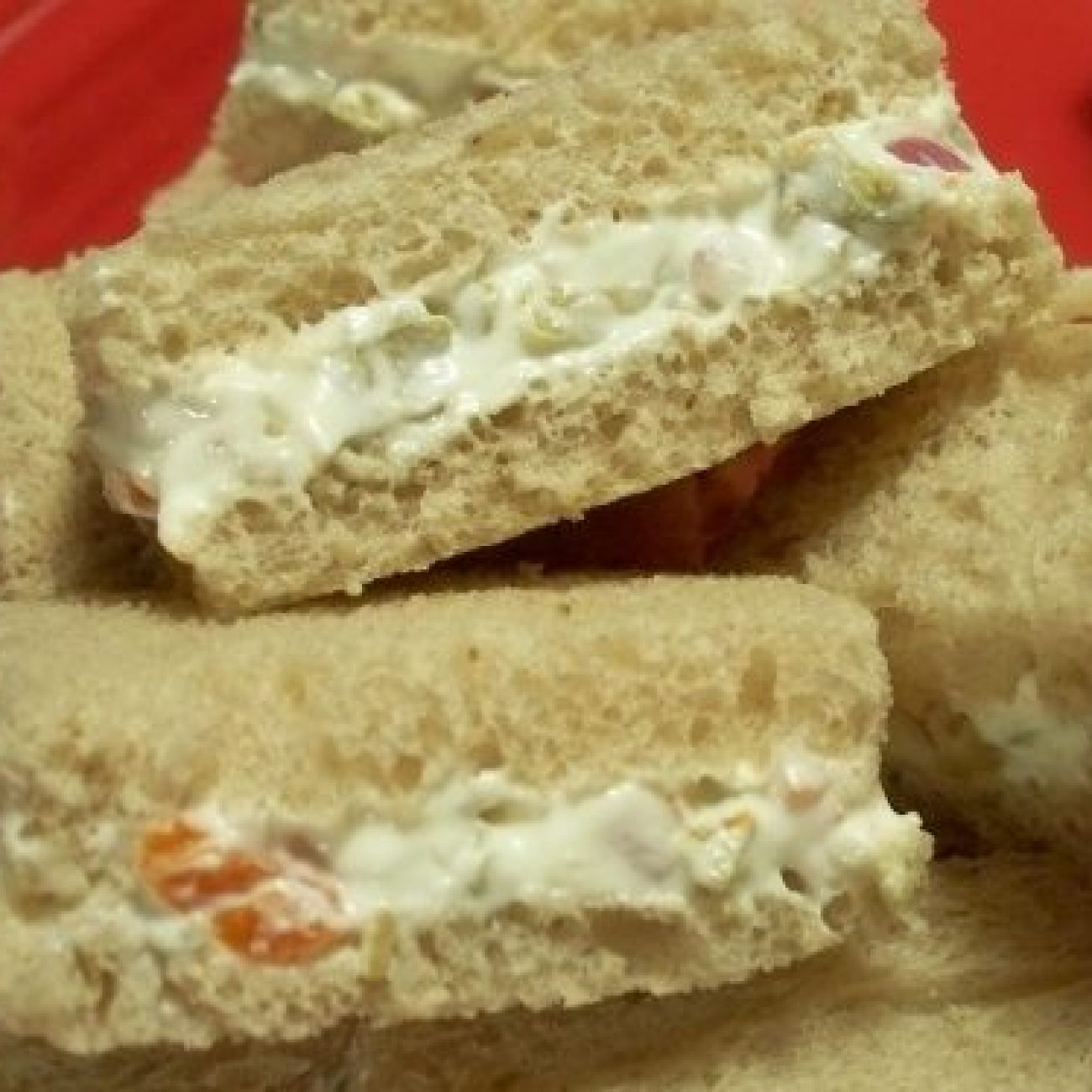 Cream Cheese And Olive Sandwiches