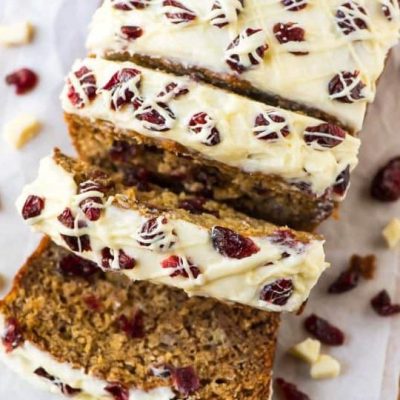 Cream Cheese Banana- Cranberry Bread