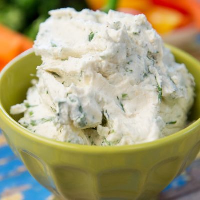 Cream Cheese, Capsicum And Parsley Dip