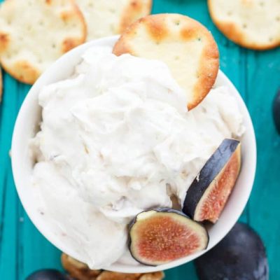 Cream Cheese, Dried Fig, And Walnut Spread