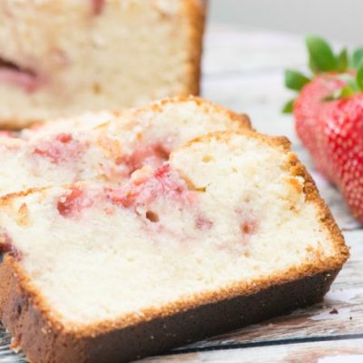 Cream Cheese Infused Strawberry Loaf Recipe