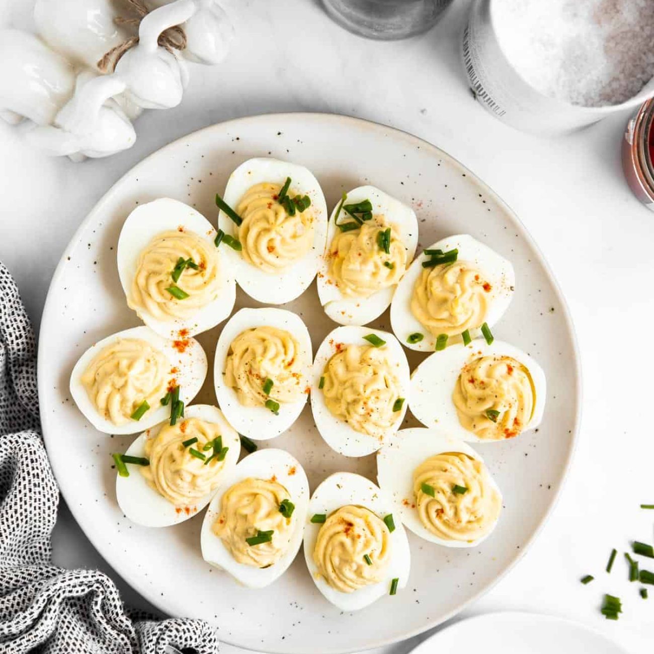 Creamed Spinach Deviled Eggs