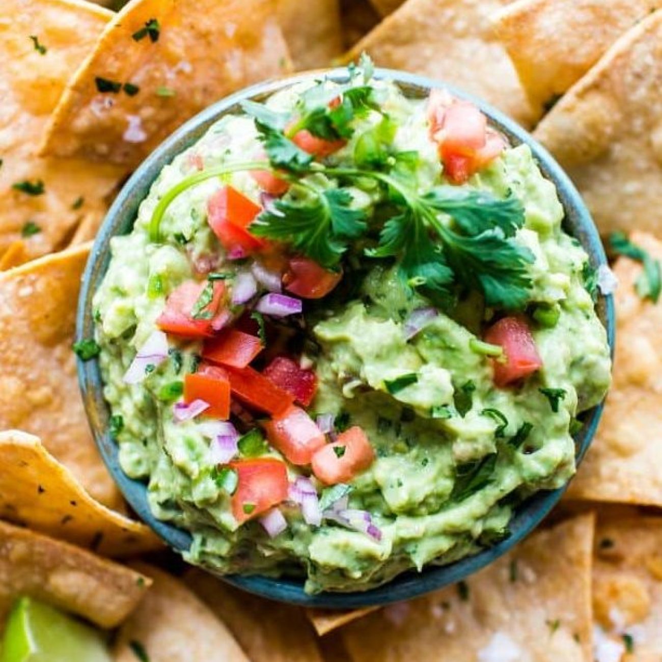 Creamy Bean Dip With Tomato- Avocado