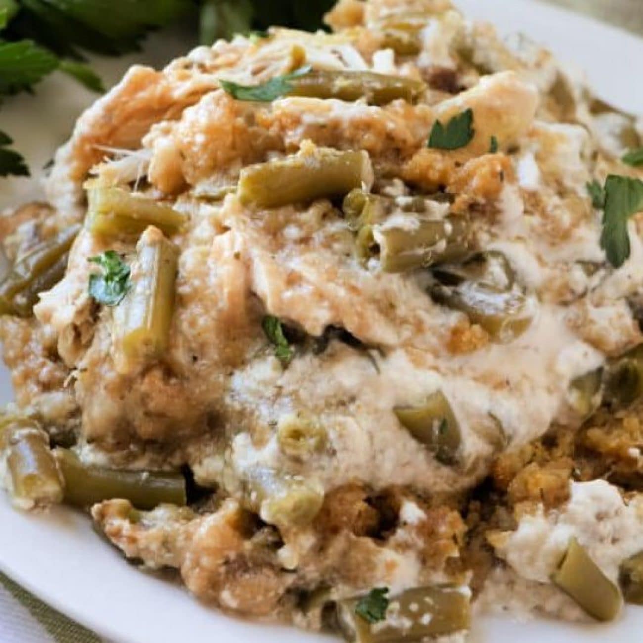 Creamy Chicken And Green Bean Casserole