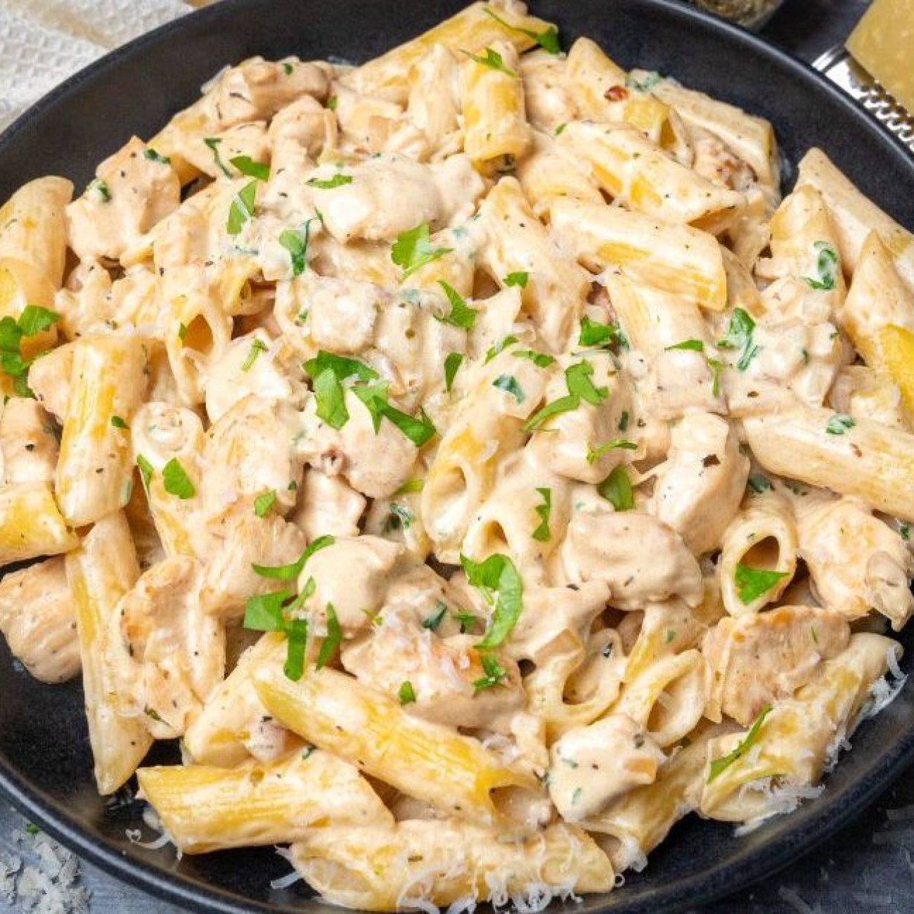 Creamy Chicken Pequin Pasta