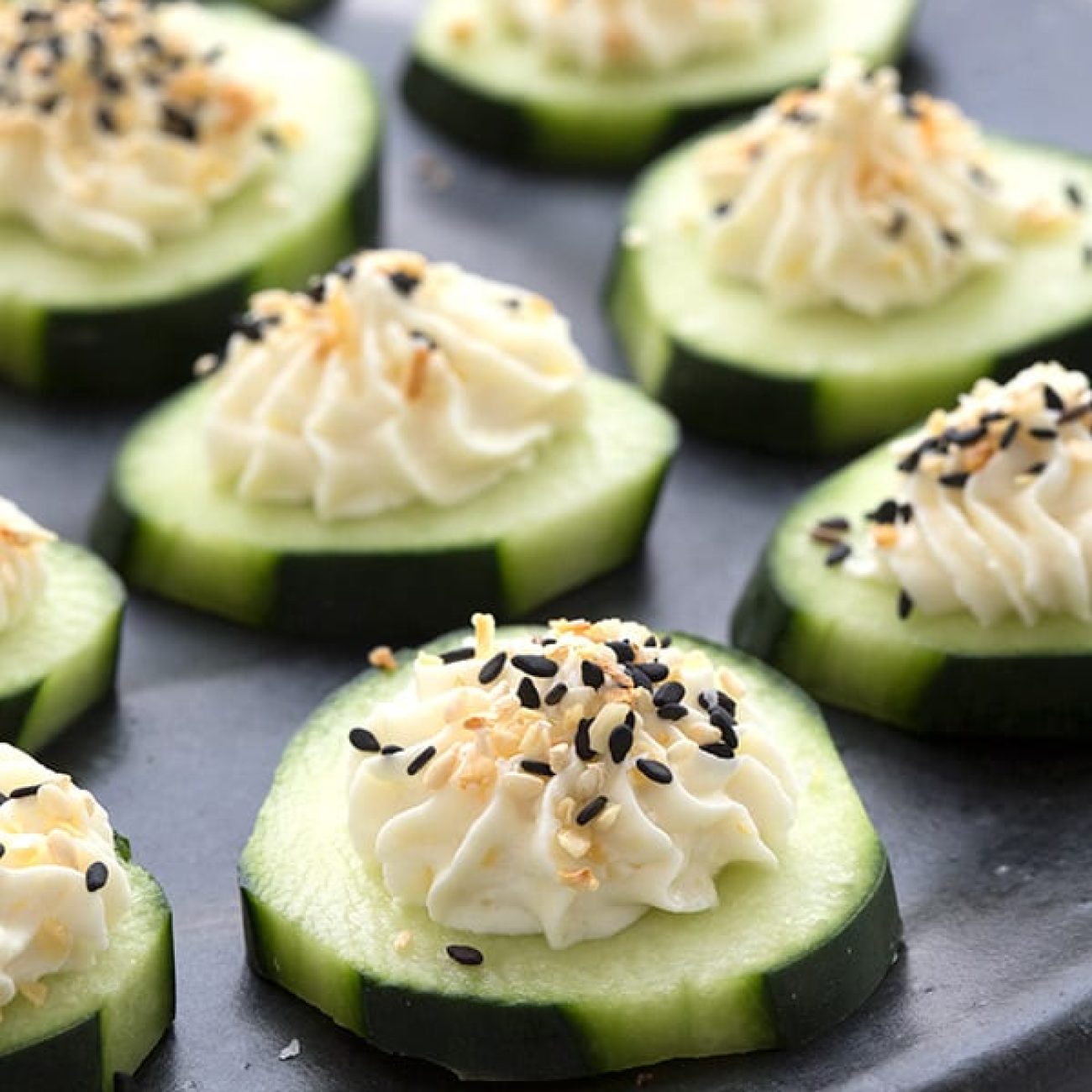 Creamy Cucumber Bites