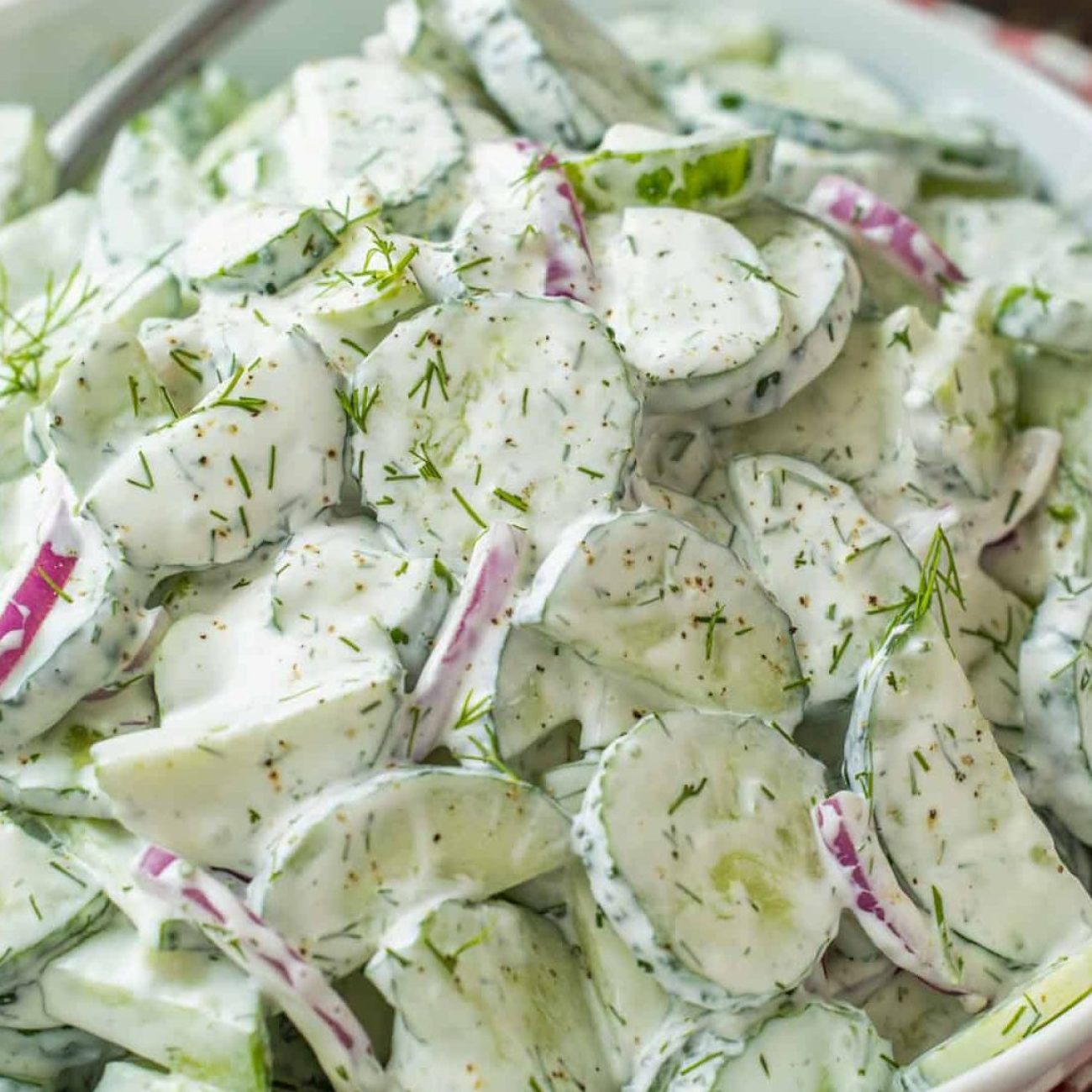 Creamy Cucumber & Sweet Onion