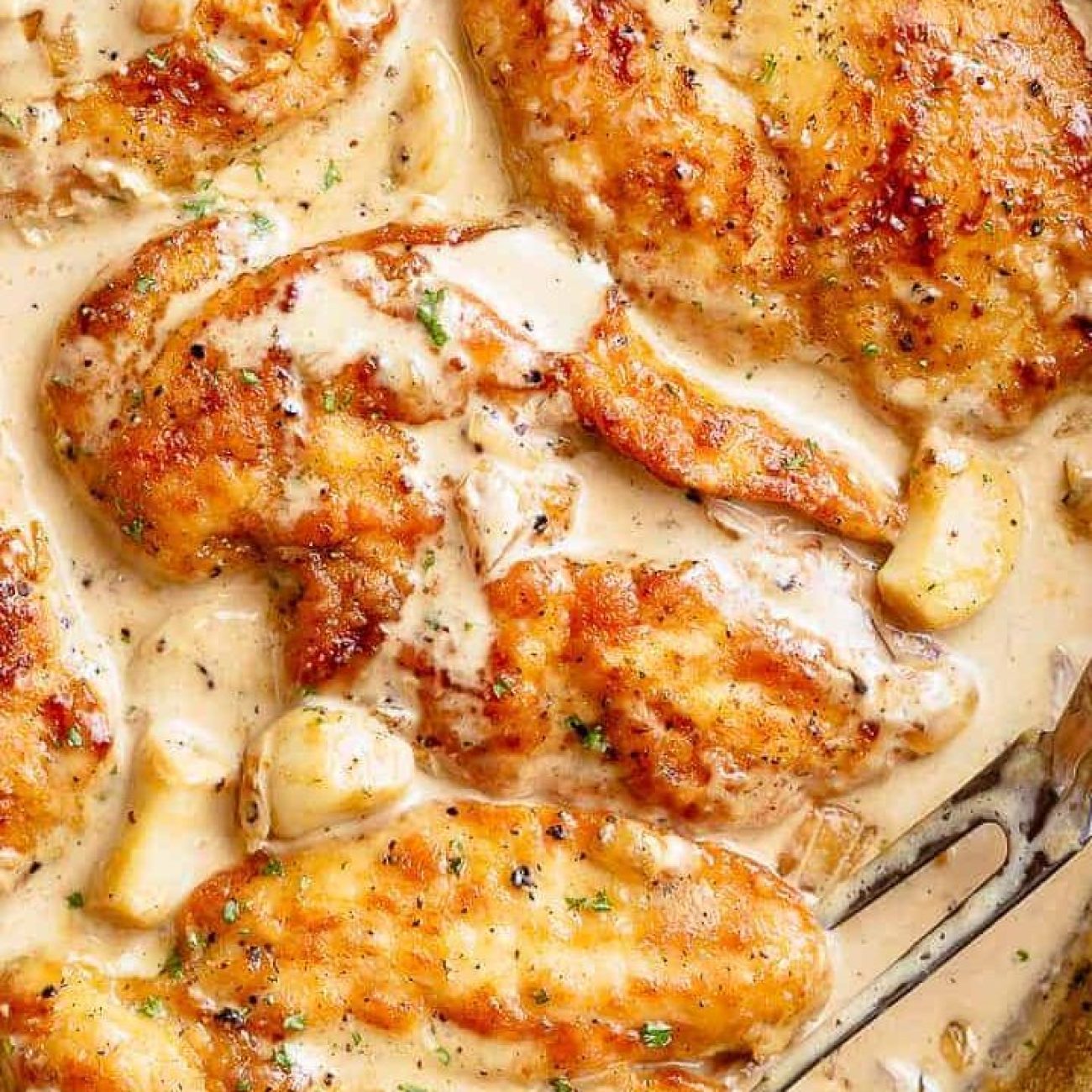 Creamy Dried Beef Chicken Breasts