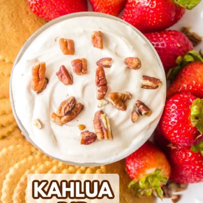 Creamy Lite Kahlua Fruit Dip