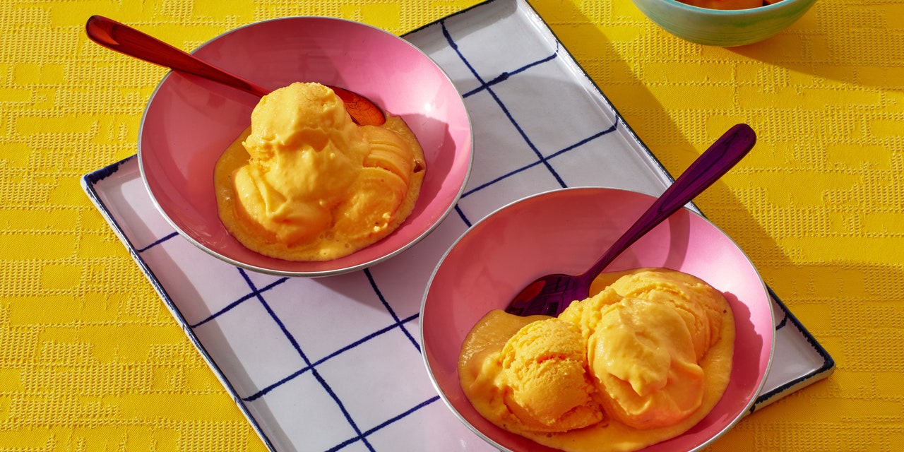 Creamy Mango Sorbet