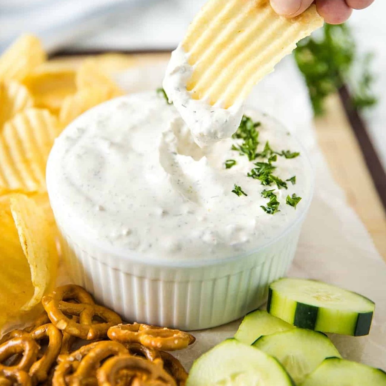 Creamy Sour Cream and Herb Dip Recipe