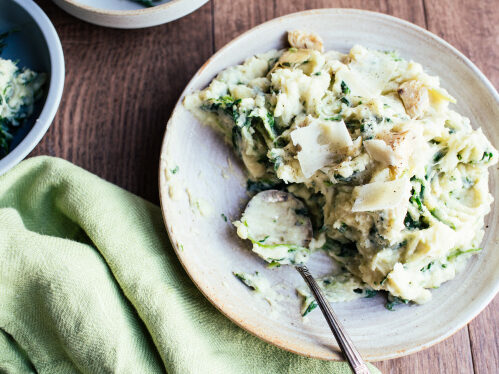 Creamy Spinach and Artichoke Mashed Potatoes Recipe