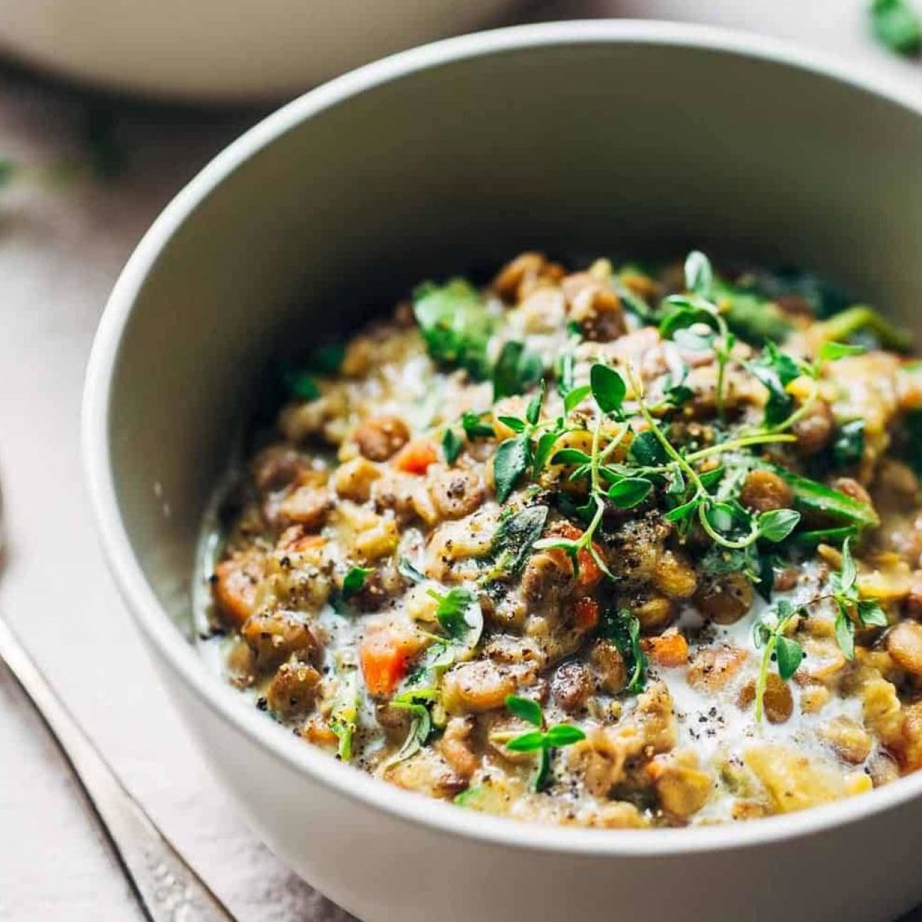 Creamy Spinach and Potato Lentil Dhal Recipe