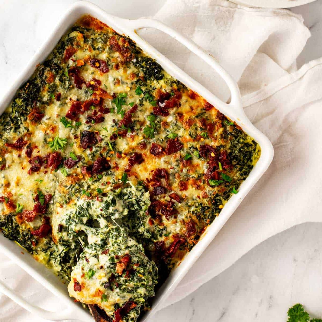 Creamy Spinach Casserole Delight by Steph