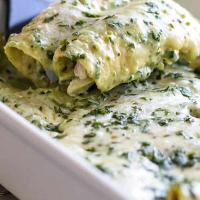 Creamy Spinach Enchiladas