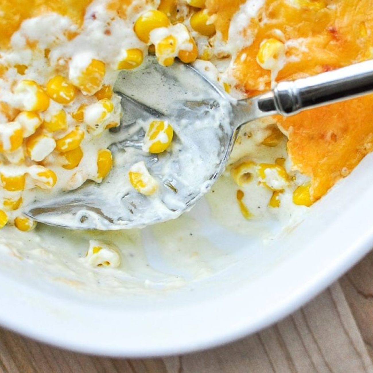 Creamy Sweet Onion and Golden Corn Bake